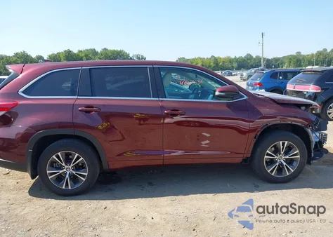 2018 Toyota Highlander Le/Le Plus from USA, damaged, VIN 5TDBZRFH4JS873667